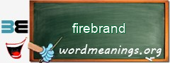 WordMeaning blackboard for firebrand